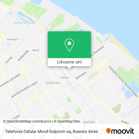 Mapa de Telefonia Celular Movil-Sulprom sa