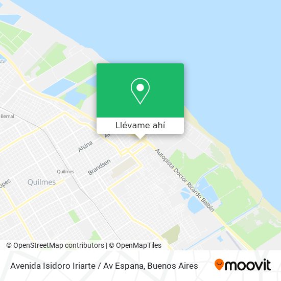 Mapa de Avenida Isidoro Iriarte / Av Espana