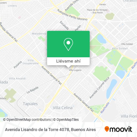 Mapa de Avenida Lisandro de la Torre 4078