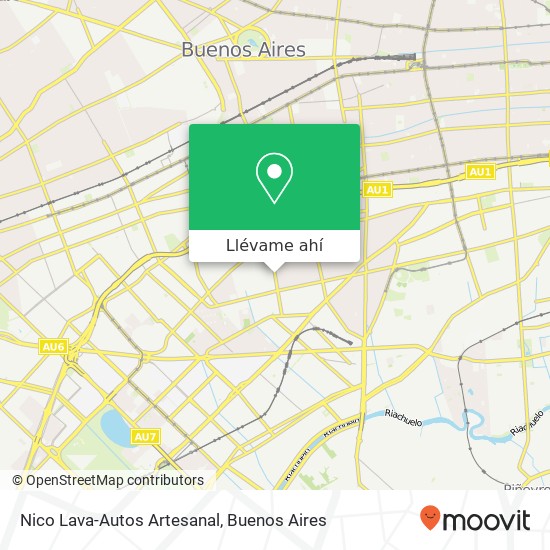 Mapa de Nico Lava-Autos Artesanal