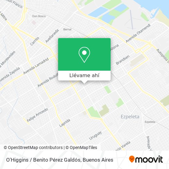 Mapa de O'Higgins / Benito Pérez Galdós