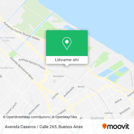 Mapa de Avenida Caseros / Calle 265