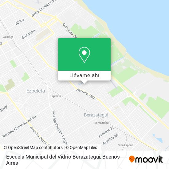 Mapa de Escuela Municipal del Vidrio Berazategui