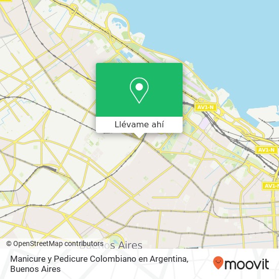 Mapa de Manicure y Pedicure Colombiano en Argentina