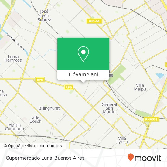 Mapa de Supermercado Luna