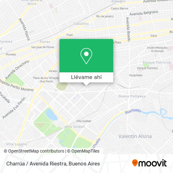 Mapa de Charrúa / Avenida Riestra