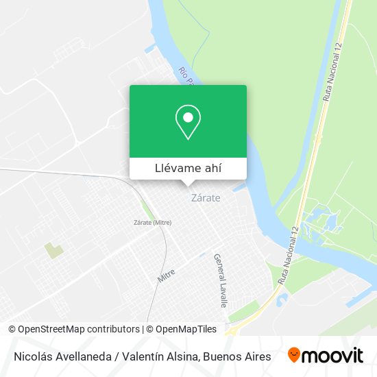 Mapa de Nicolás Avellaneda / Valentín Alsina