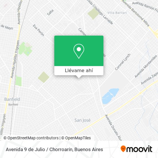 Mapa de Avenida 9 de Julio / Chorroarín