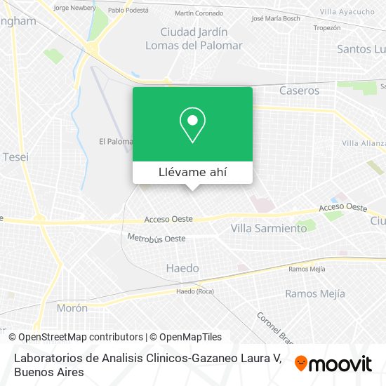 Mapa de Laboratorios de Analisis Clinicos-Gazaneo Laura V