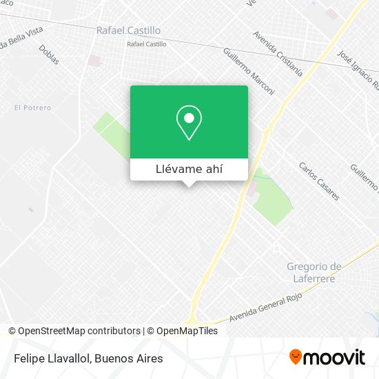 Mapa de Felipe Llavallol