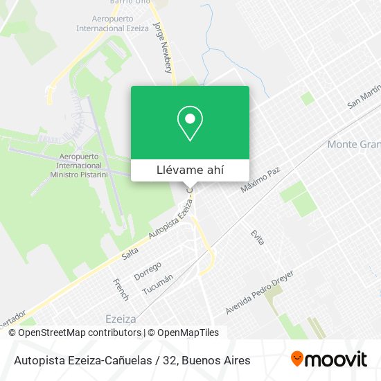 Mapa de Autopista Ezeiza-Cañuelas / 32