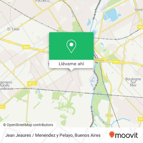 Mapa de Jean Jeaures / Menéndez y Pelayo