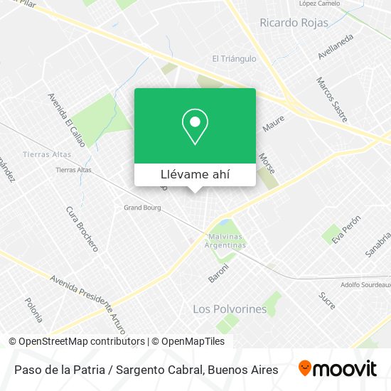 Mapa de Paso de la Patria / Sargento Cabral