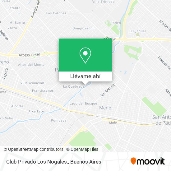 Mapa de Club Privado Los Nogales.