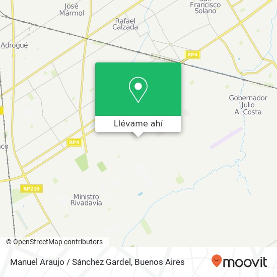 Mapa de Manuel Araujo / Sánchez Gardel