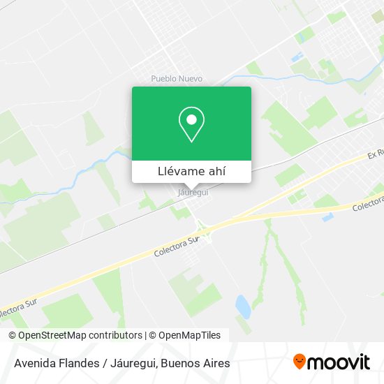Mapa de Avenida Flandes / Jáuregui