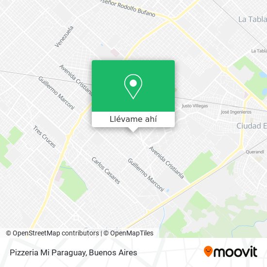 Mapa de Pizzeria Mi Paraguay