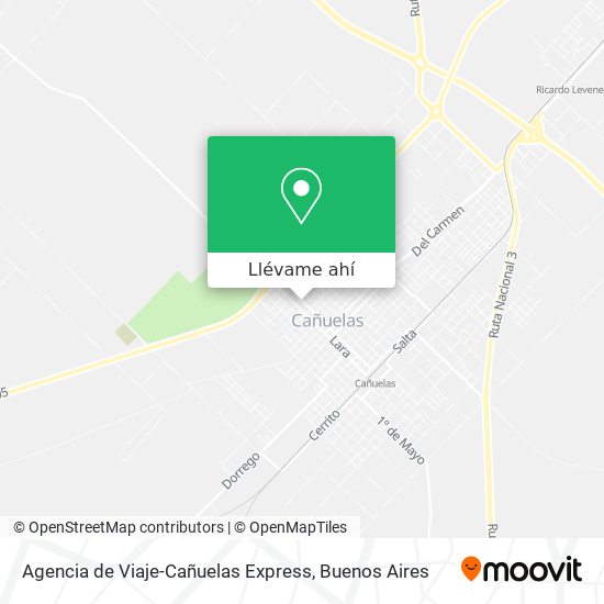 Mapa de Agencia de Viaje-Cañuelas Express