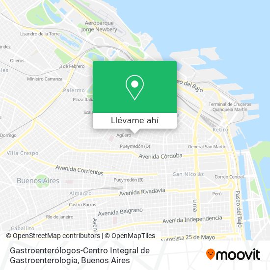 Mapa de Gastroenterólogos-Centro Integral de Gastroenterologia