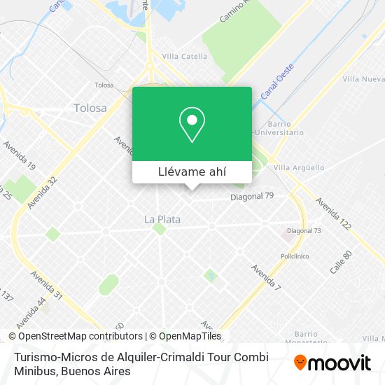 Mapa de Turismo-Micros de Alquiler-Crimaldi Tour Combi Minibus