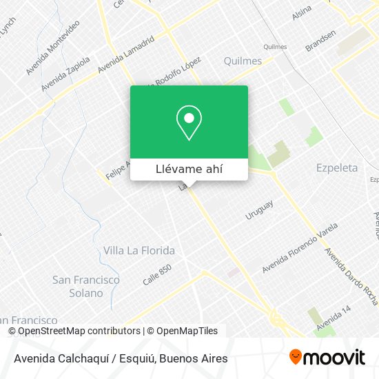 Mapa de Avenida Calchaquí / Esquiú