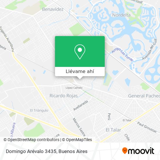 Mapa de Domingo Arévalo 3435