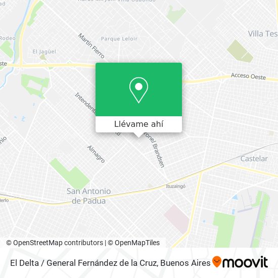 Mapa de El Delta / General Fernández de la Cruz
