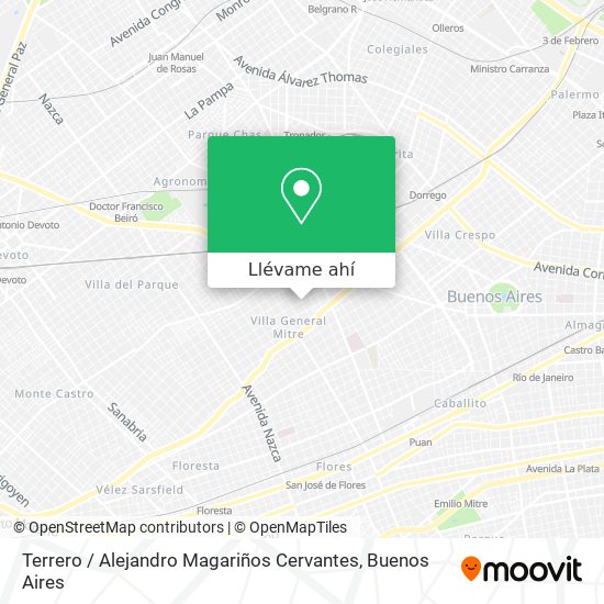 Mapa de Terrero / Alejandro Magariños Cervantes