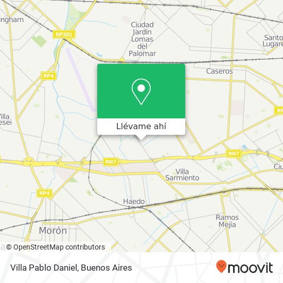 Mapa de Villa Pablo Daniel