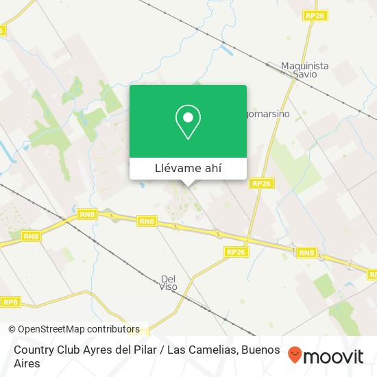 Mapa de Country Club Ayres del Pilar / Las Camelias
