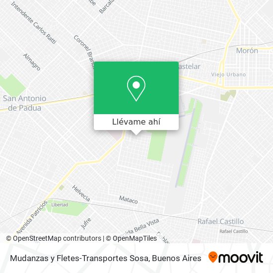 Mapa de Mudanzas y Fletes-Transportes Sosa