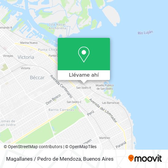 Mapa de Magallanes / Pedro de Mendoza