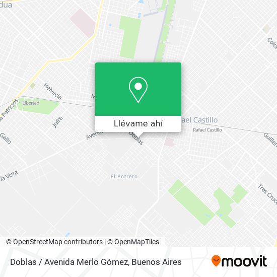 Mapa de Doblas / Avenida Merlo Gómez