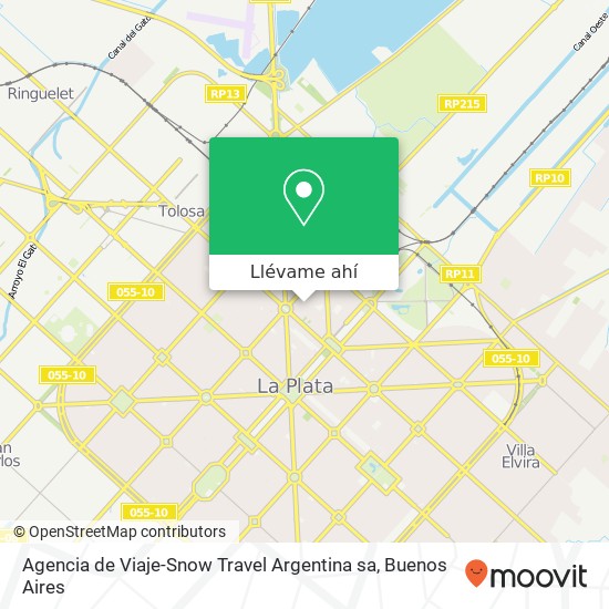 Mapa de Agencia de Viaje-Snow Travel Argentina sa