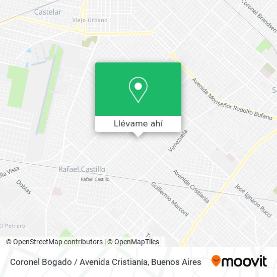 Mapa de Coronel Bogado / Avenida Cristianía