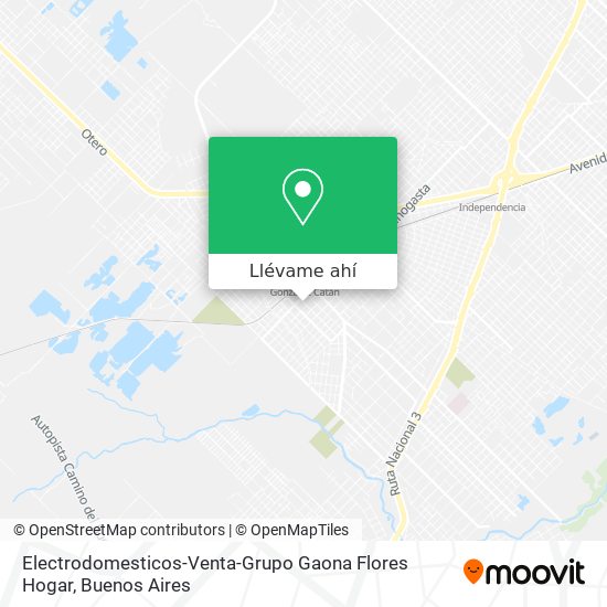 Mapa de Electrodomesticos-Venta-Grupo Gaona Flores Hogar