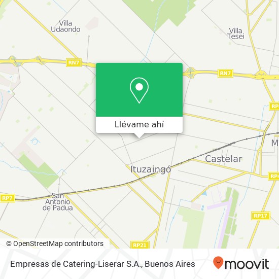 Mapa de Empresas de Catering-Liserar S.A.