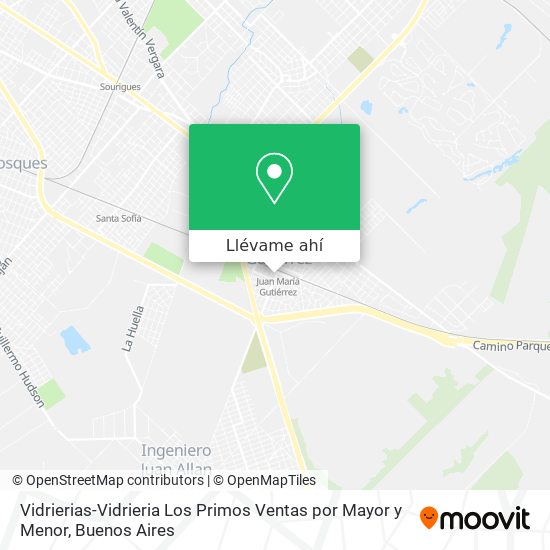 Mapa de Vidrierias-Vidrieria Los Primos Ventas por Mayor y Menor