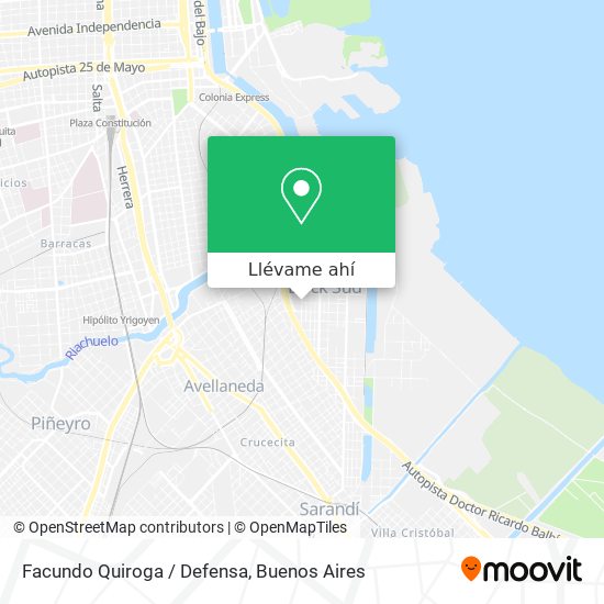 Mapa de Facundo Quiroga / Defensa