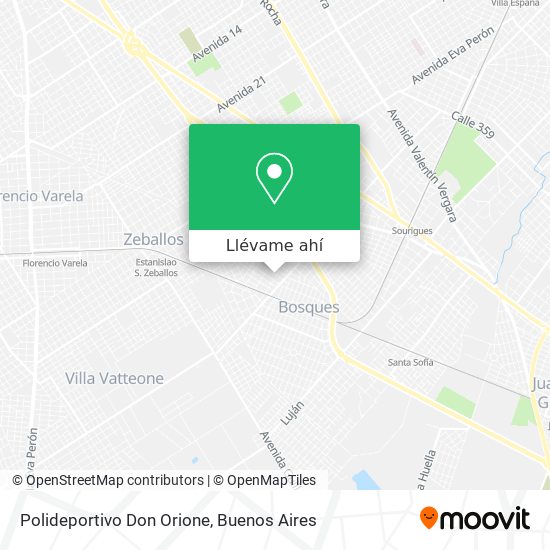 Mapa de Polideportivo Don Orione