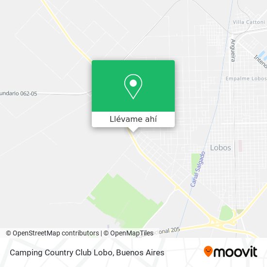 Mapa de Camping Country Club Lobo