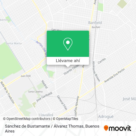 Mapa de Sánchez de Bustamante / Álvarez Thomas