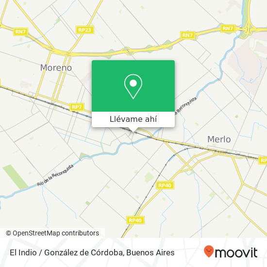 Mapa de El Indio / González de Córdoba