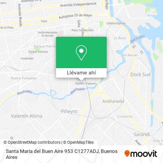 Mapa de Santa María del Buen Aire 953 C1277ADJ