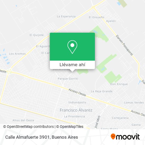 Mapa de Calle Almafuerte 3901