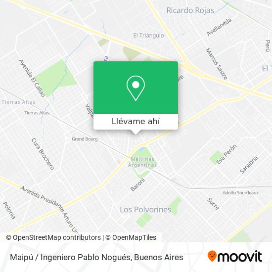 Mapa de Maipú / Ingeniero Pablo Nogués