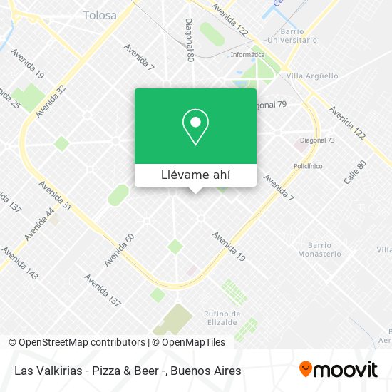 Mapa de Las Valkirias - Pizza & Beer -