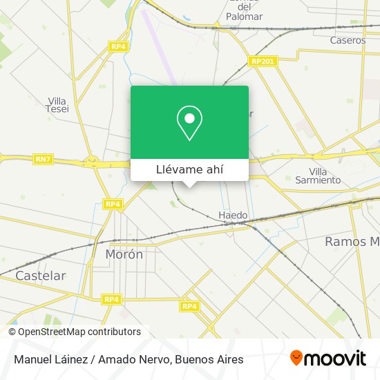 Mapa de Manuel Láinez / Amado Nervo