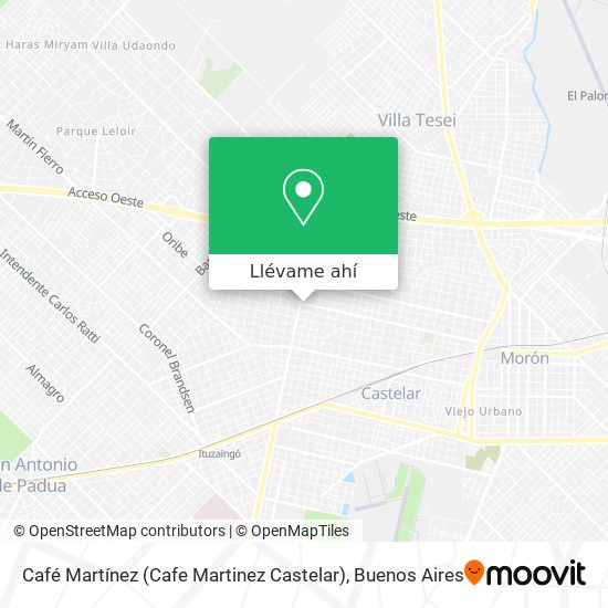 Mapa de Café Martínez (Cafe Martinez Castelar)