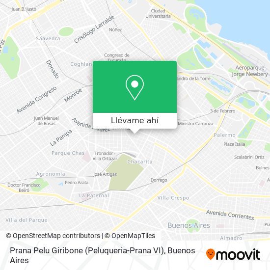 Mapa de Prana Pelu Giribone (Peluqueria-Prana VI)